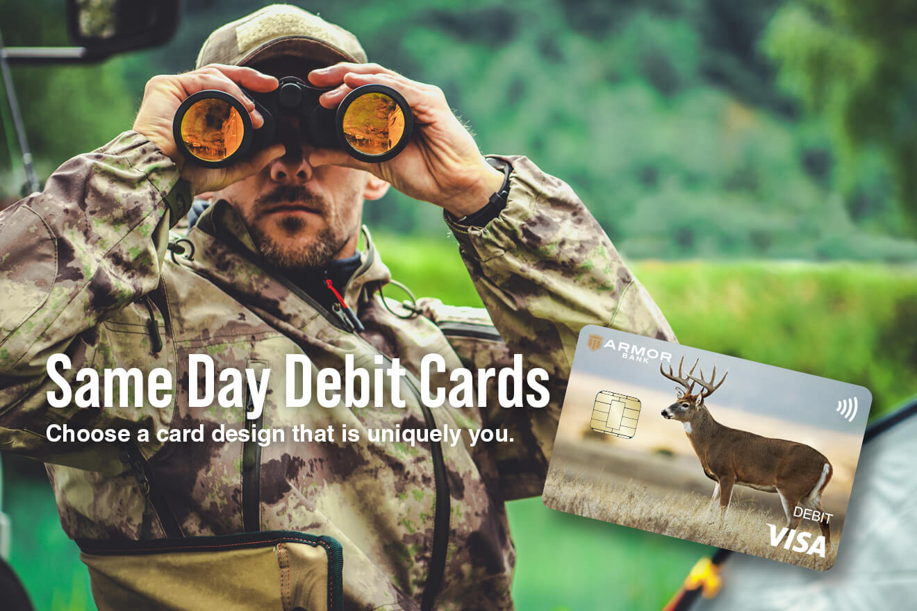 Get Your Personalized Armor Bank Debit Card Today!